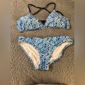 Helen Jon Blue Bikini Set
